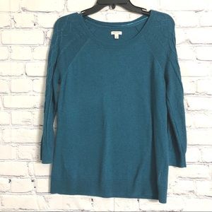 Sonoma light weight sweater teal sz small